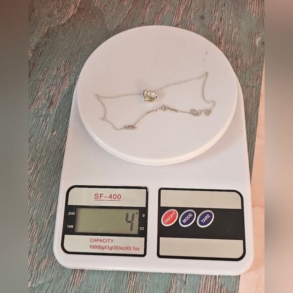 💗Tiffany & Co. Full Heart Elsa Peretti 925 Sterling Silver Vintage Necklace✨ - Picture 14 of 16